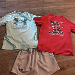 Boys Sz 7 Under Armour Lot 