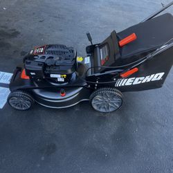 ECHO LAWN MOWER ECHO “NEW”GAS  OPERATED SELF PROPELLED  21 in. 190 cc Briggs and Stratton Gas 3-in-1 Dual Blade RWD with Single Lever Deck Adjustment