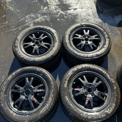 2010 - 2015 Toyota Prius Set Of 4 Tires And Rims Black