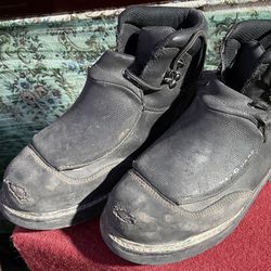 Black Timberland Steel Toe Work Boots 