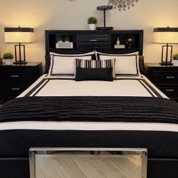 Complete 5-Piece Espresso Master Bedroom Suite
