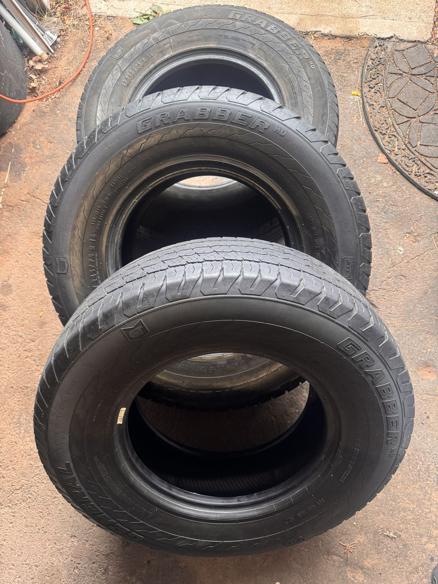 3 Tires LT245/75 R16