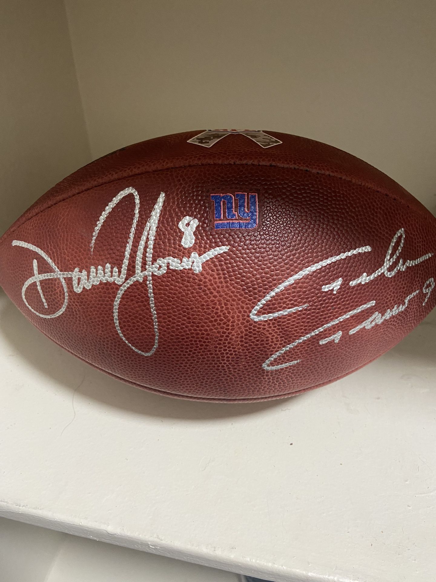 New York Giants signed football