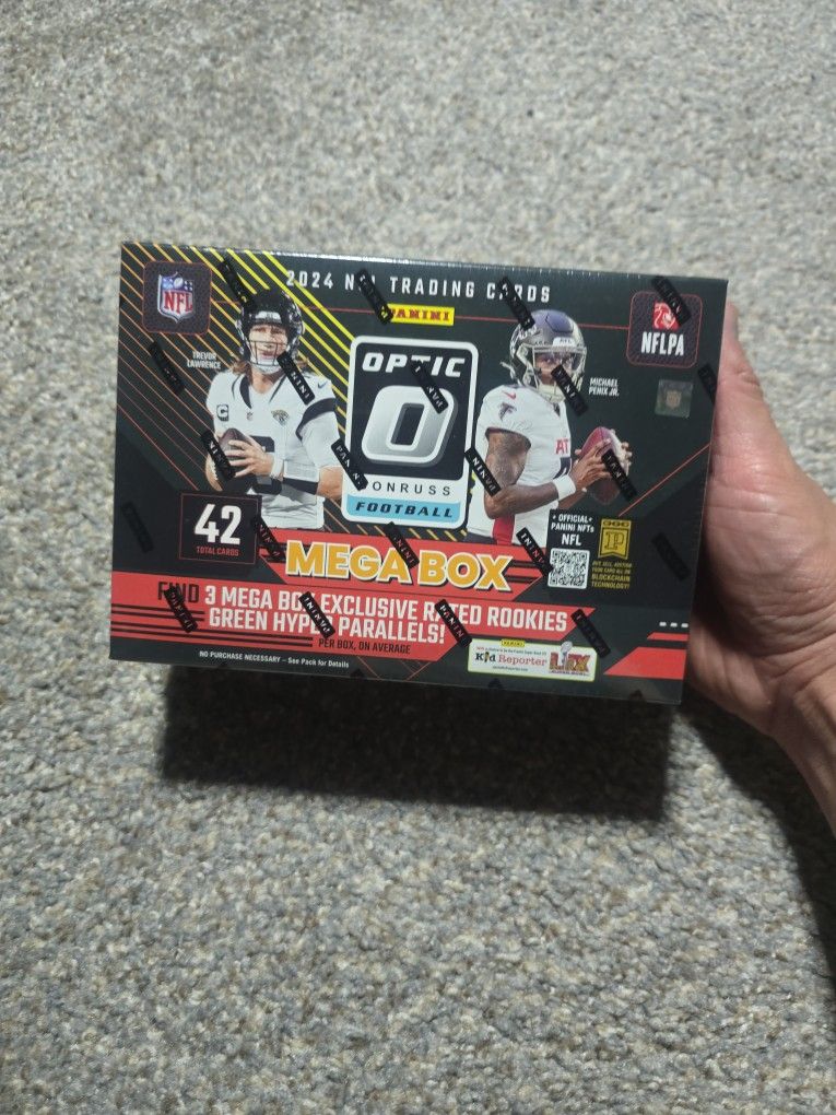 2024 Optic Football Mega Box Target Green Hyper