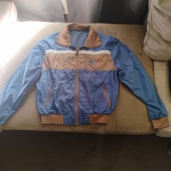 Vintage Puma Track Nylon Jacket 80s Sz.L Blue 90s Retro  Running Men's