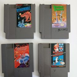 4 Nintendo Games UNTESTED 