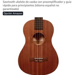 Sawtooth Ukelele De Caoba