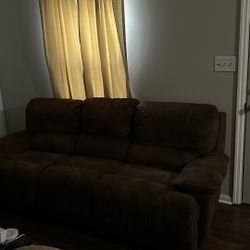 2 Brown Sofas 