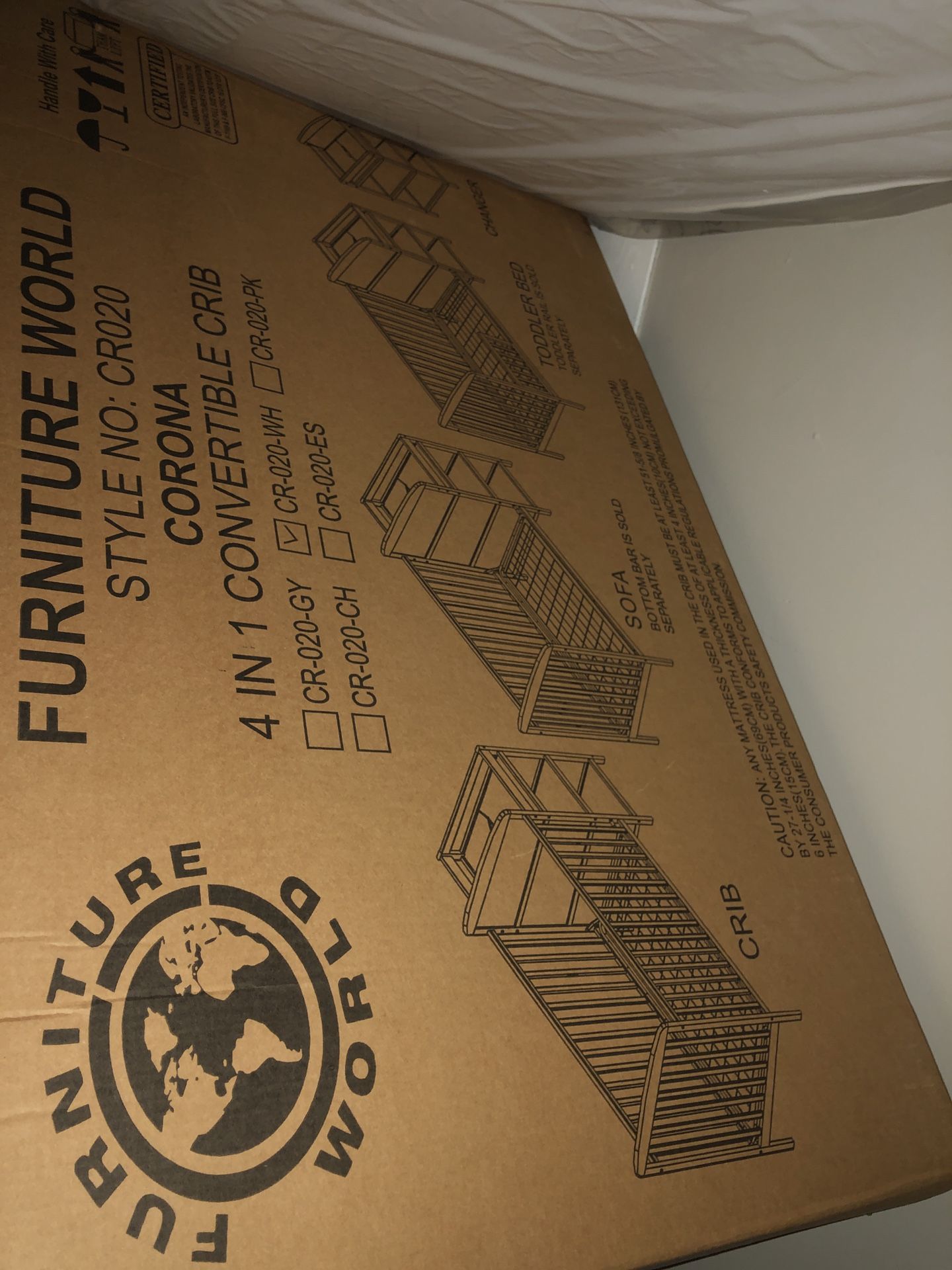 4 in 1 Convertible Crib