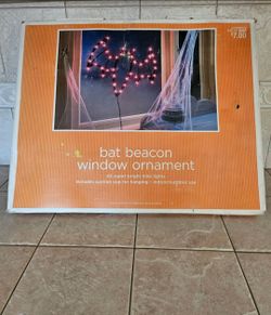 Halloween Lighted Bat Window Ornament