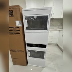 Maytag MLG27PRBWW Commercial Stacked Gas Dryer, New, 7.4 Capacity - New - 2024 - Houston, TX