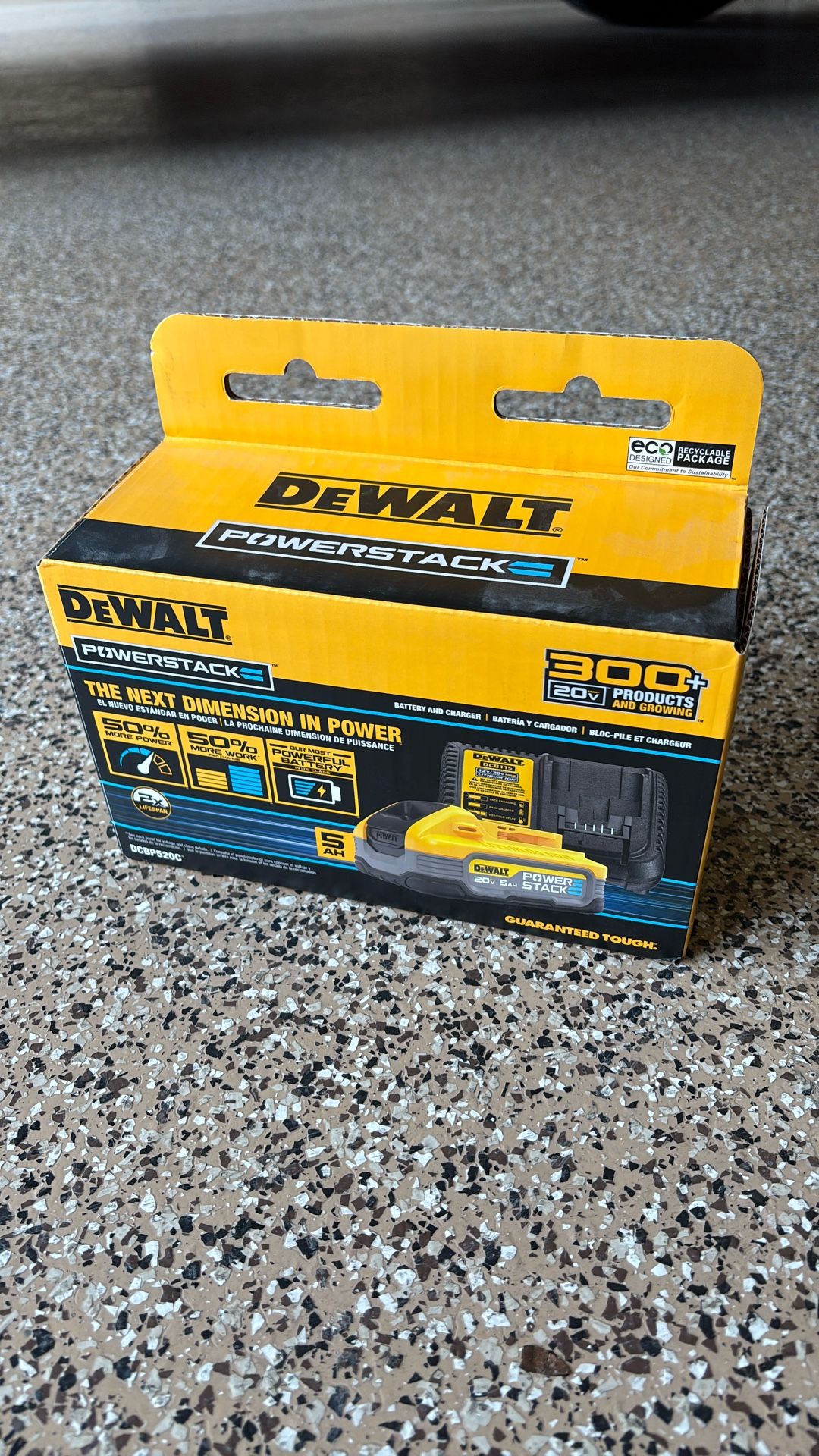 New Dewalt 20v 5ah Power Stack Battery And Charger
