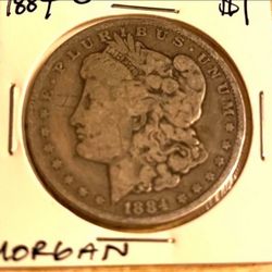 1884 O Morgan Silver Dollar