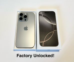 Apple iPhone 16 Pro 256gb Unlocked Natural Titanium with Box
