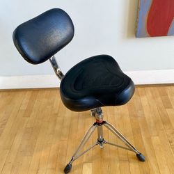 Ludwig Drum Throne Chair Stool With Back Rest Screw Adjustable Good Condition $80 Cash In Ontario 91762