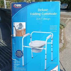 Brand New Portable Folding Commode