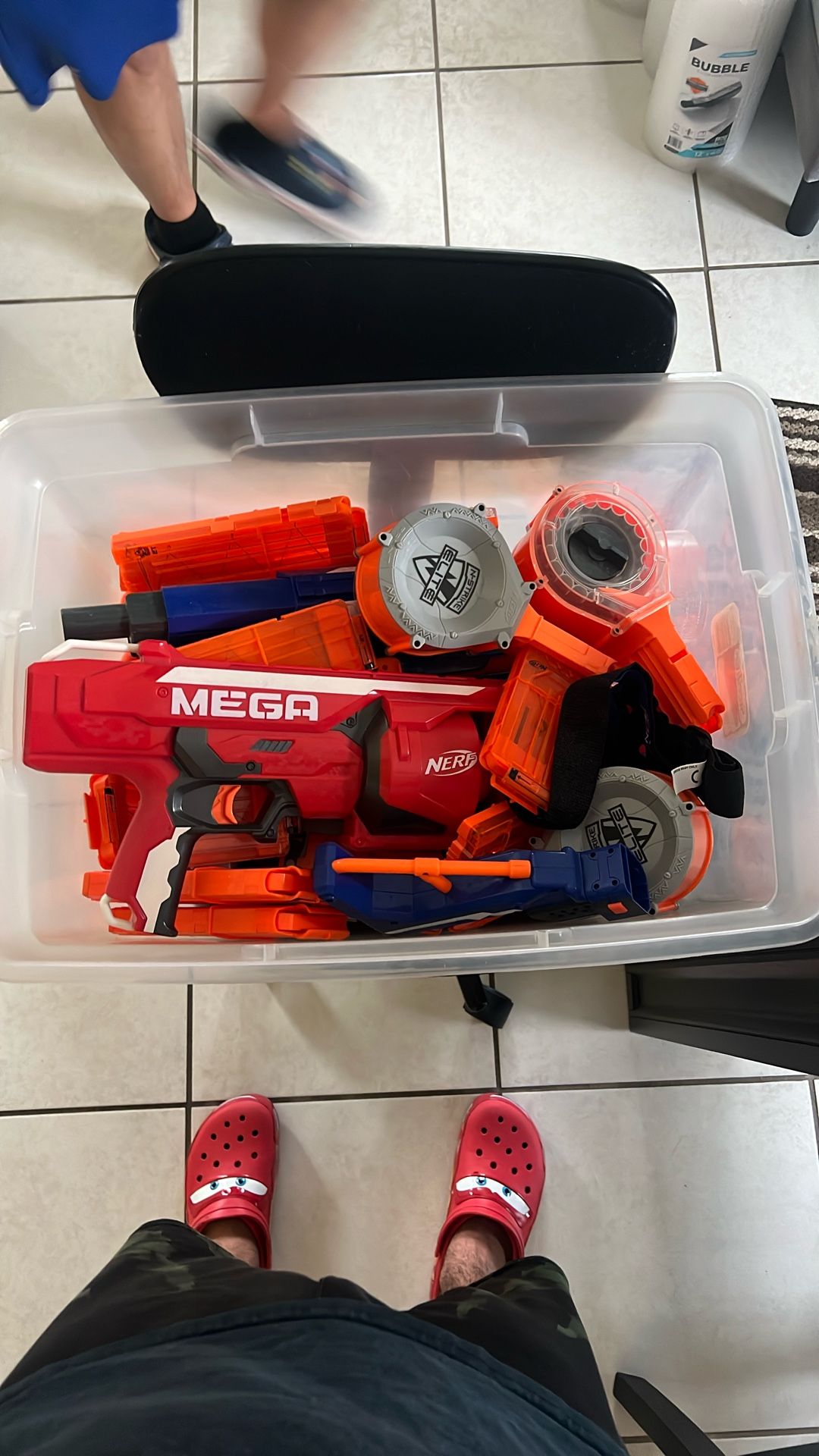 Assortment of Nerf Blasters