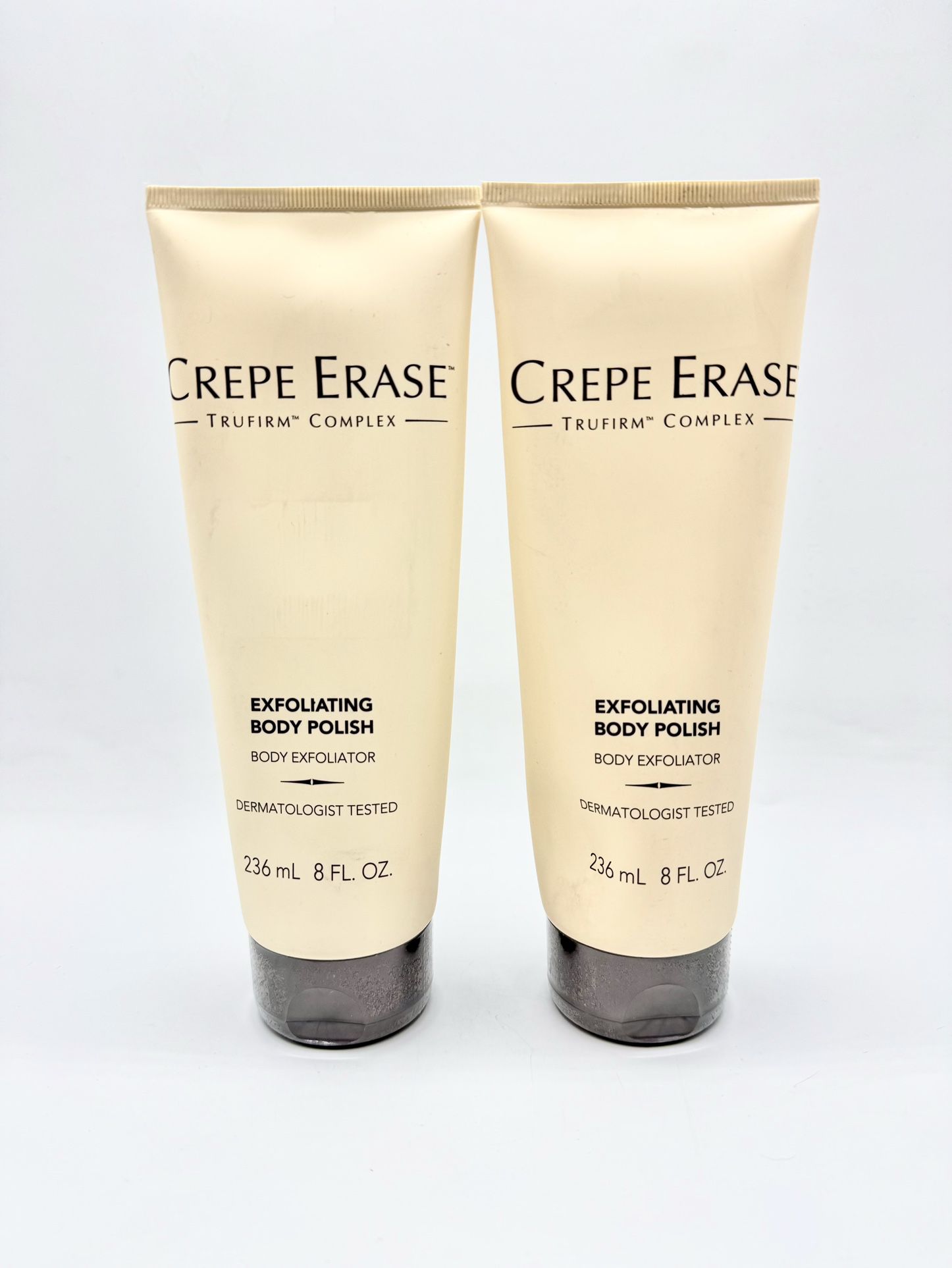 (2) Crepe Erase Trufirm Complex Exfoliating Body Polish 8oz New Sealed Set Of 2