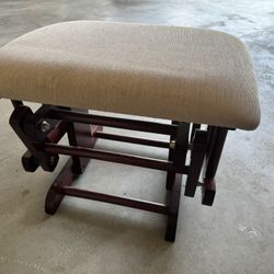 Wooden Ottoman Glider Footstool 