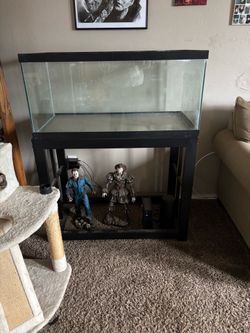 75 gallon fish tank with metal stand
