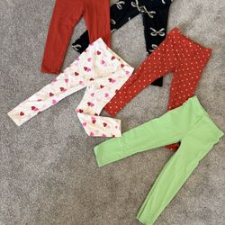 Girls’ Toddler Leggings – Lot of 5