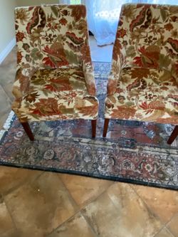 Floral chairs