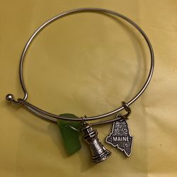 Handmade Charm Bangle Bracelet