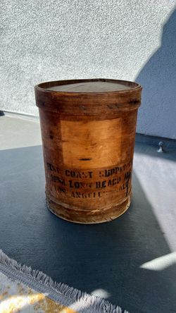 Vintage Bentwood Barrel West Coast Suppy Co. Los Angeles California