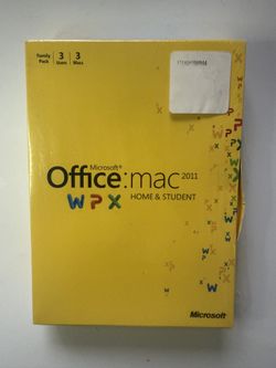 Microsoft Office: Mac 2011 (3 User License) - Complete Box
