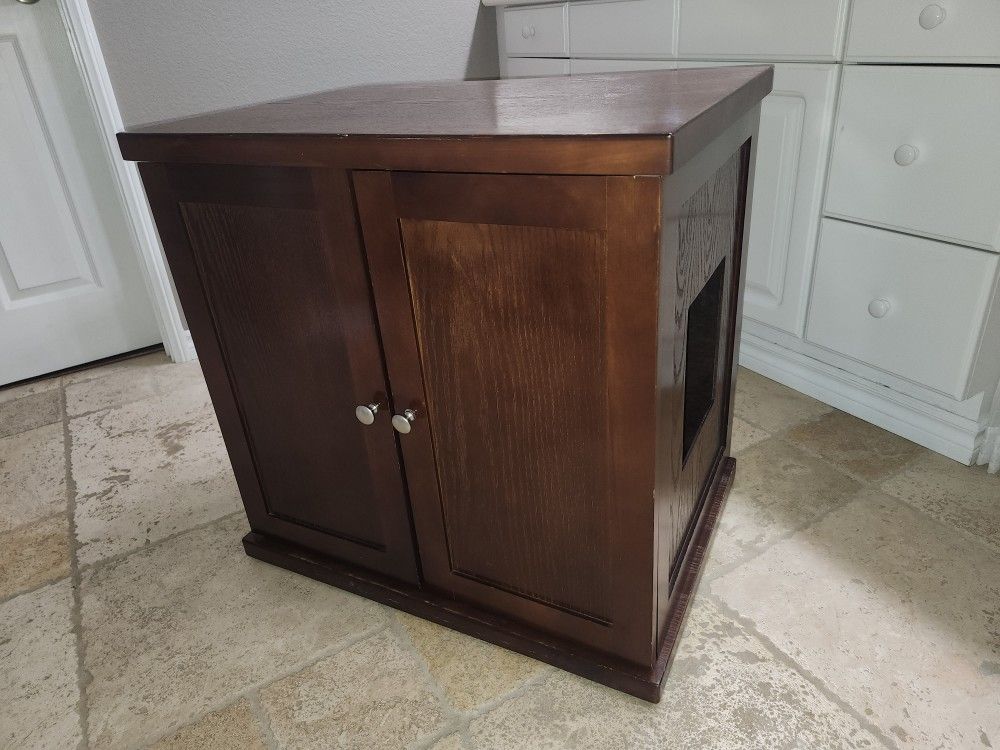 Cat Box Cabinet With Inner Drawer