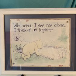 Winnie The Pooh Framed Art