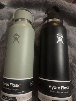 1 Black 1 Agave w/ flip top Hydro flask 40oz