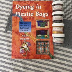 Craft-Dyeing in Plastic Bag book & 4 Reactive Dyes
