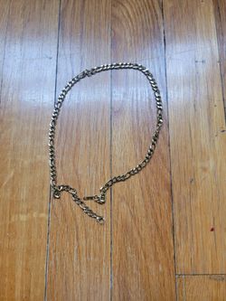 Gold-Tone Figaro Chain Necklace