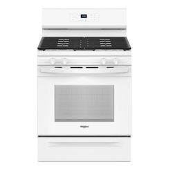 Whirlpool® 30" White Freestanding Gas Range