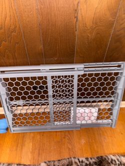 Gray Plastic Baby or Pet Safety Gate