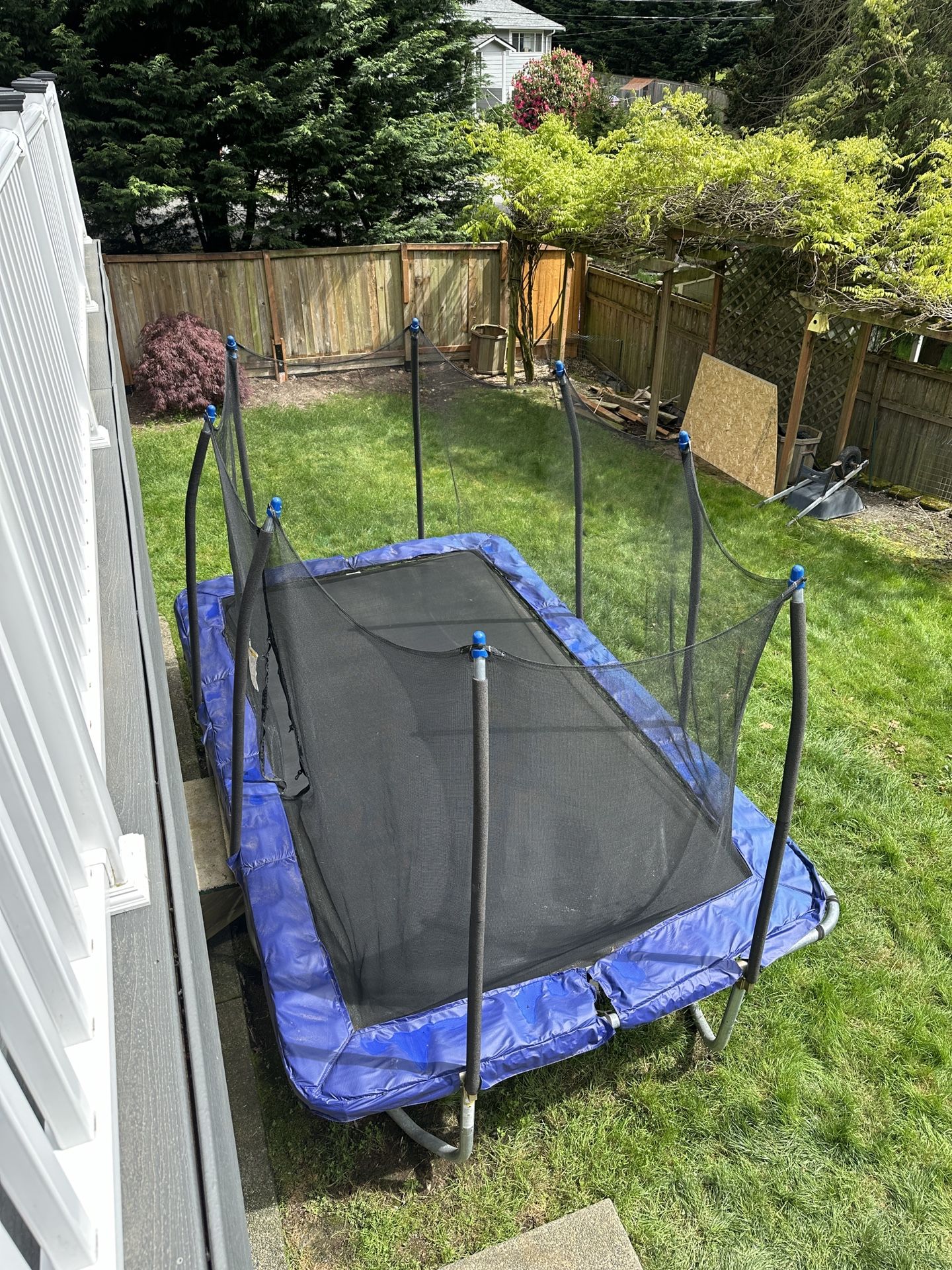 Skywalker Trampoline 15 ft x 9 Rectangle Trampoline with Enclosure Net