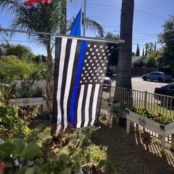 Thin Blue Line Flag Size 3ftx5ft
