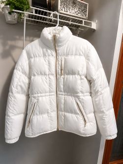 Y2K Phat Farm Grid Puffer Coat w/ Gold Zippers