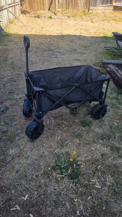 Outdoor camper Trailer Collapsible Folding Cart Trolley  Utility Wagon