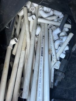 Free bag of 1/2” PVC piping and connectors, elbows, tees, etc