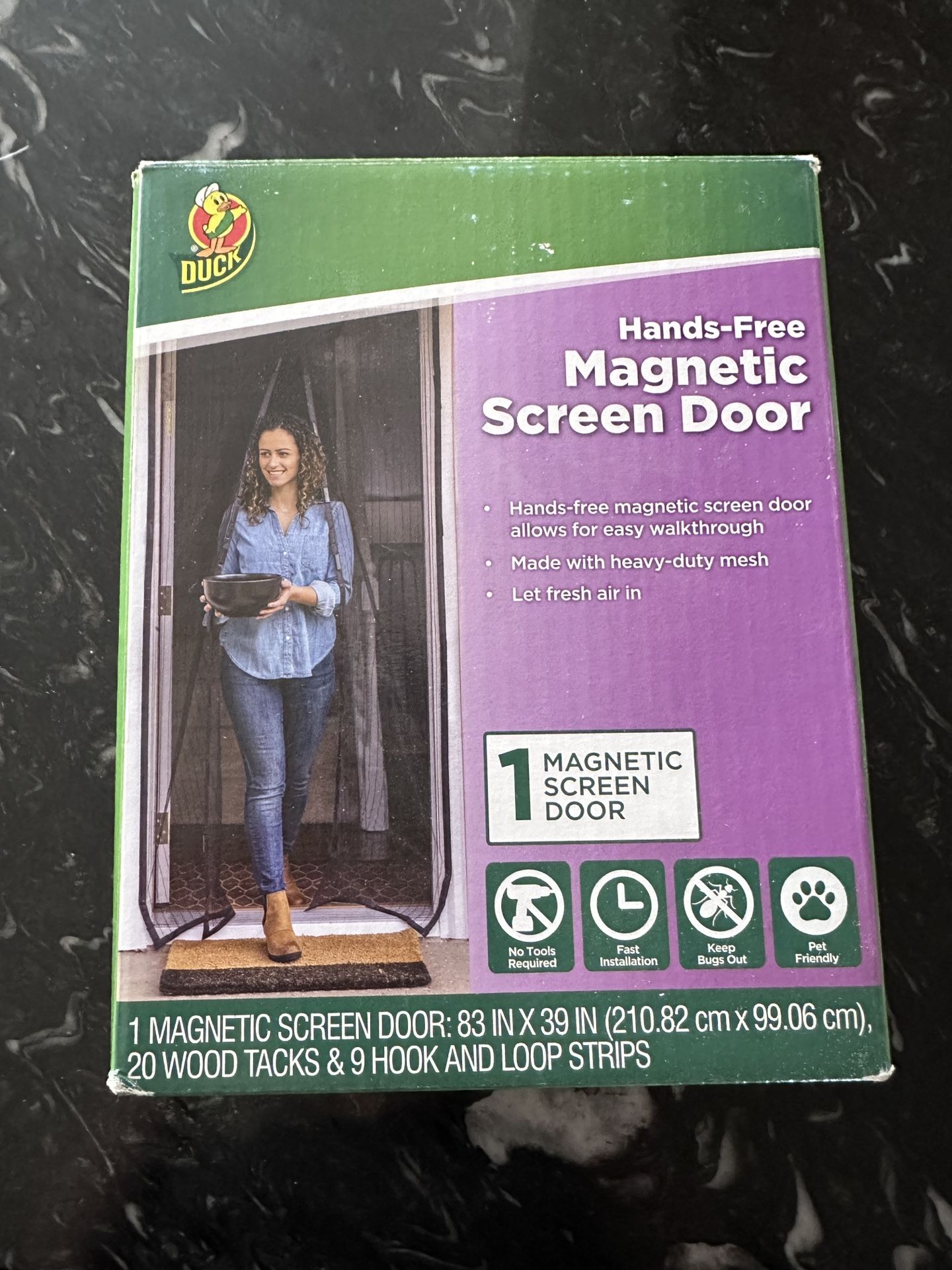 Hands free Magnetic Screen Door