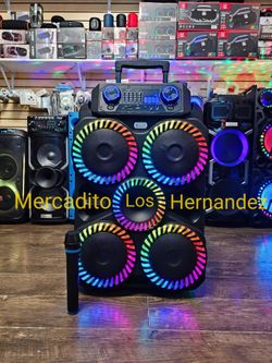 Karaoke Bluetooth Party Speaker 💥Wireless Mic💥SUPER BASS