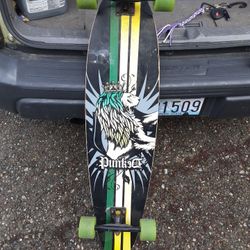 Punked 40" Long Board Skateboard 