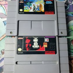 SNES The Wizard Of OZ & The Hunt For Red October