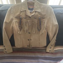 Leather Tassel Jacket