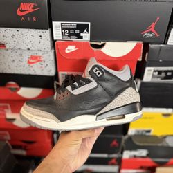 2024 Jordan Black Cement 3s size 8.5 USED But Clean