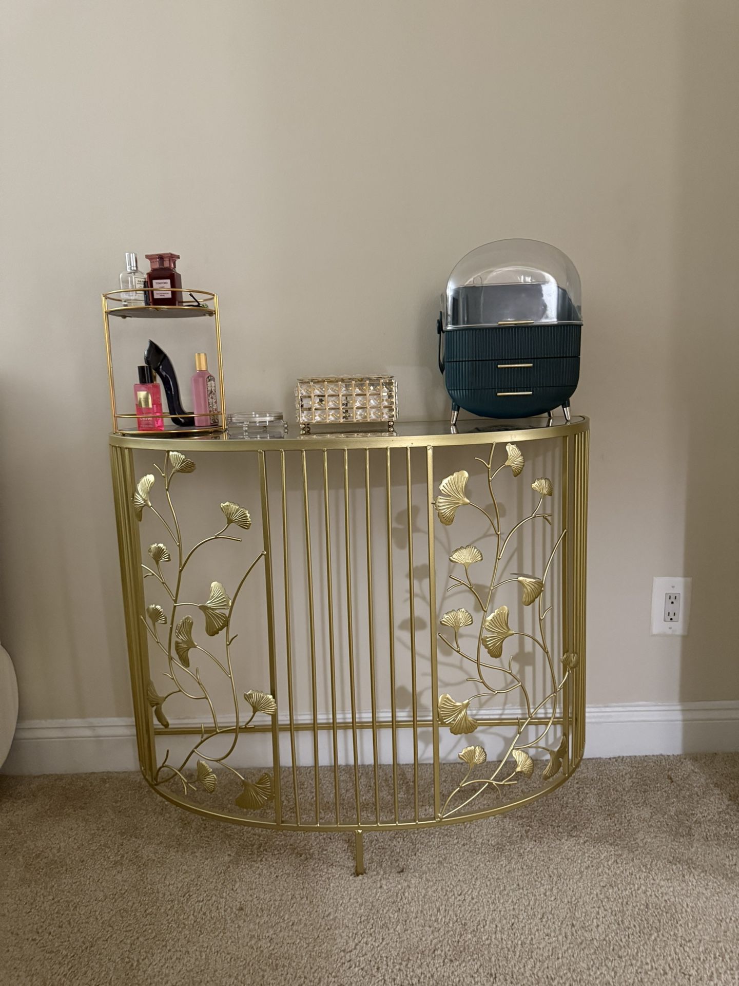 2 Gold Console Table