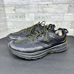 Hoka One One Mens 10.5 Anthracite Black Speedgoat 4 GTX Gore-Tex Trail Vibram