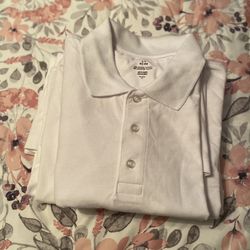 New 5 White Polos